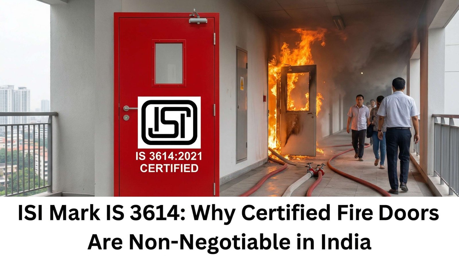 ISI Mark IS 3614 certified fire doors India BIS licence CBRI